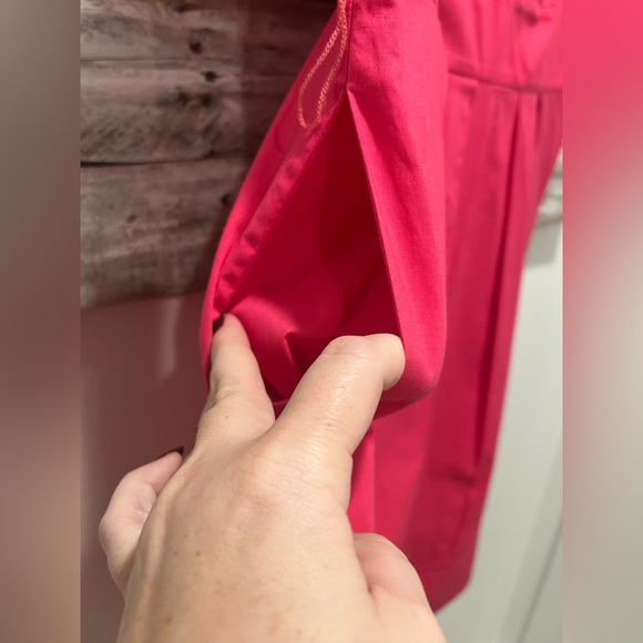 White House Black Market Vibrant Pink Ruffle Dress - Picture 3 of 8